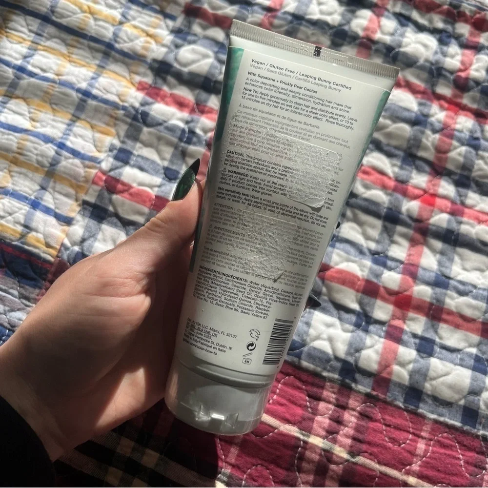 IGK Seafoam Pale Teal Color Depositing Conditioning Hair Mask Full Size 6 Oz NWT